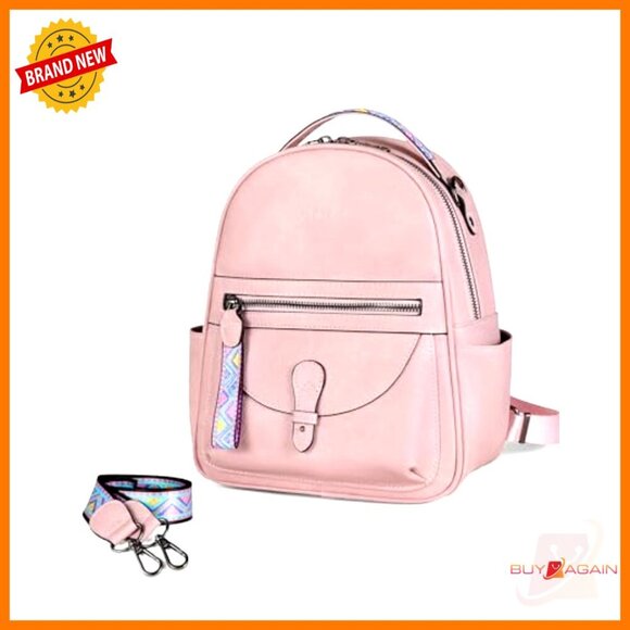 Mini Leather Backpack Purse, Waterproof Small Shoulder Bag with Multiple Pockets main image 4